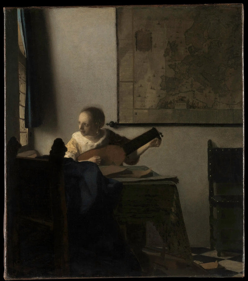Kobieta z lutnią - Johannes Vermeer