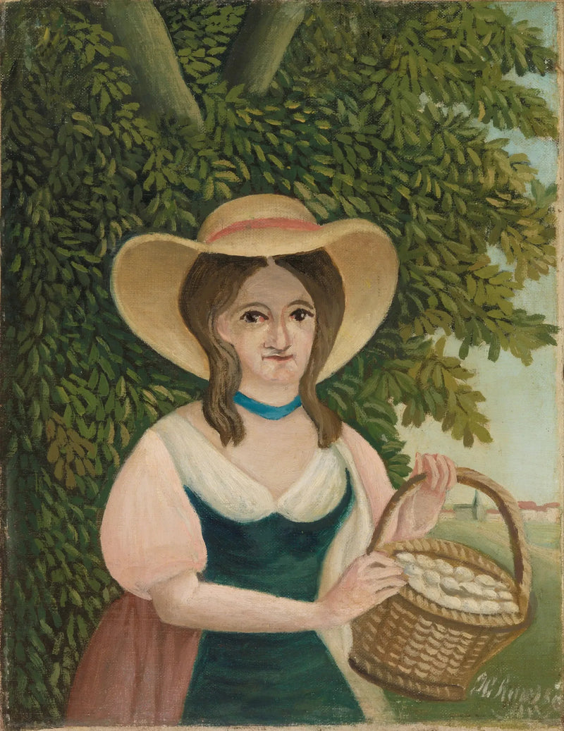Kobieta z koszykiem jaj - Henri Rousseau