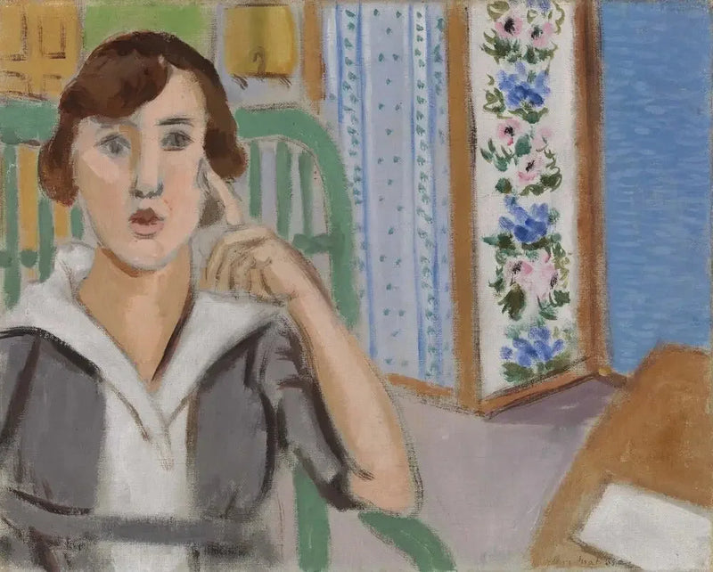 Kobieta za parawanem - Henri Matisse
