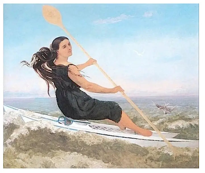 Kobieta z podoskopem - Gustave Courbet