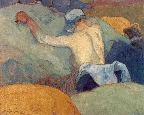 Kobieta z wieprzami, w pełnym cieple - Paul Gauguin
