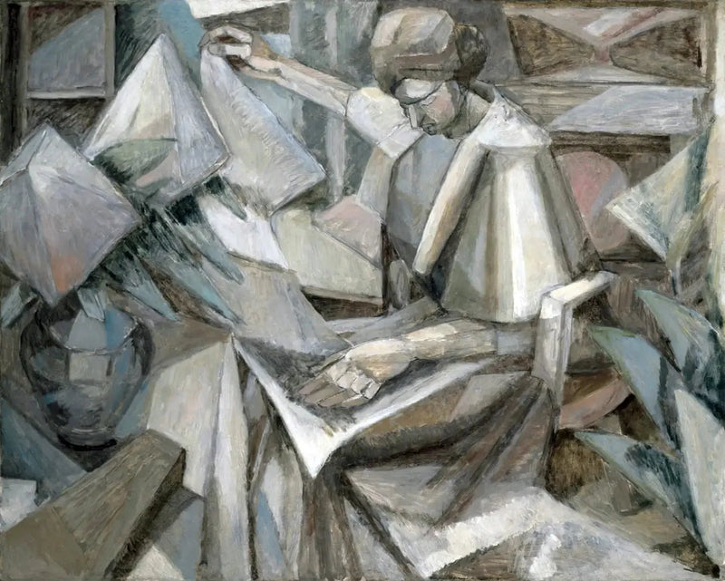 Kobieta z fiołkami - Albert Gleizes