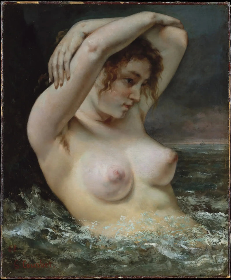 Kobieta w falach - Gustave Courbet
