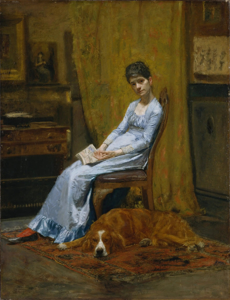 Żona artysty i jej setter - Thomas Eakins
