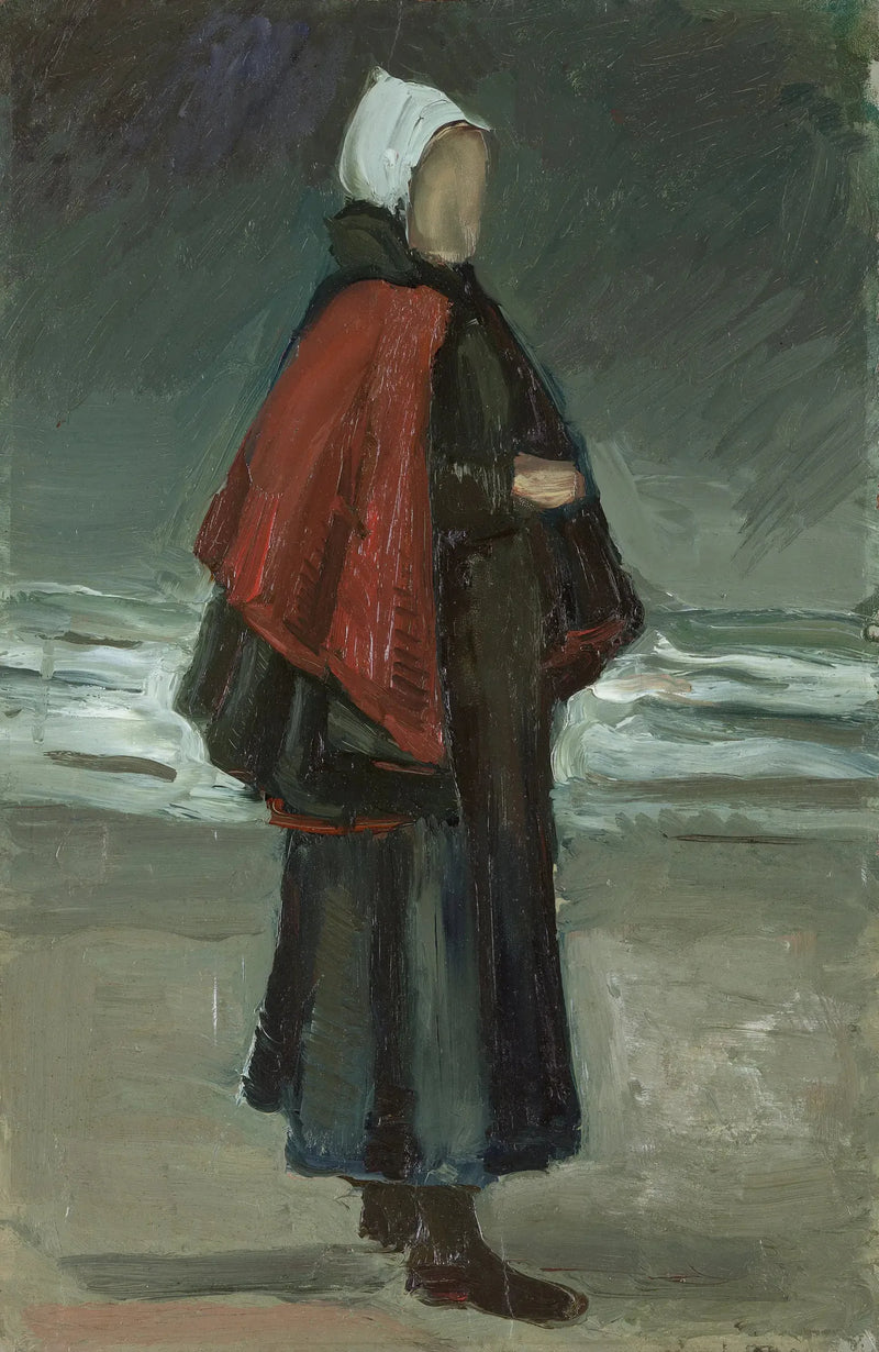 Żona rybaka na plaży - Vincent van Gogh