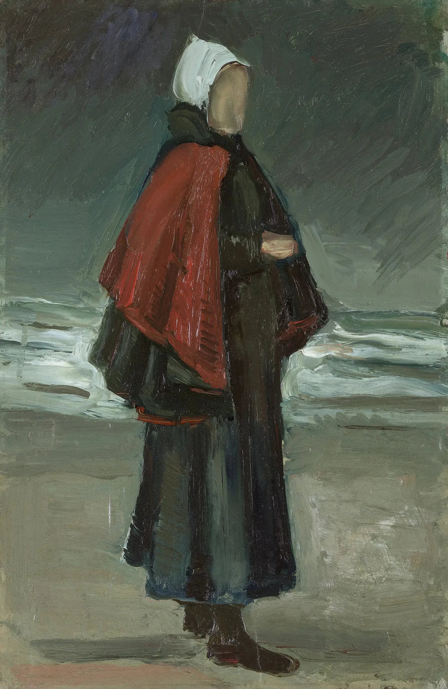 Żona rybaka na plaży - Vincent van Gogh