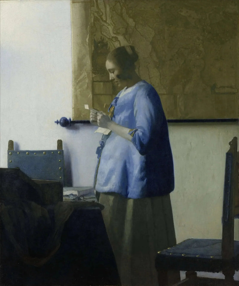 Kobieta w niebieskim czytająca list - Johannes Vermeer
