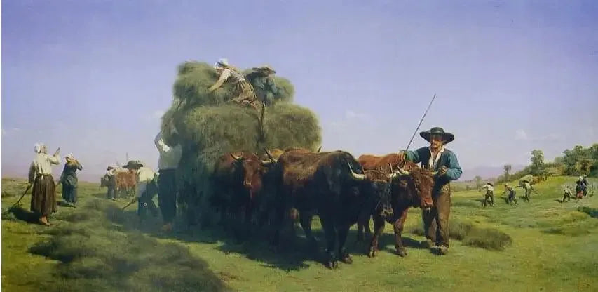 Zbiór siana w Auvergne - Rosa Bonheur