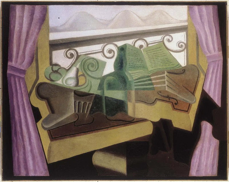Okno z wzgórzami - Juan Gris