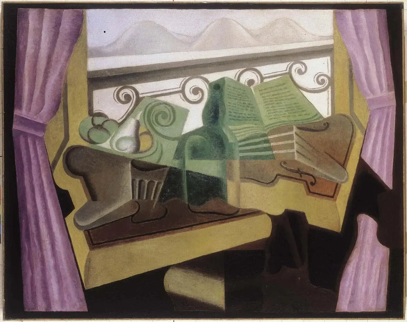 Okno z wzgórzami - Juan Gris