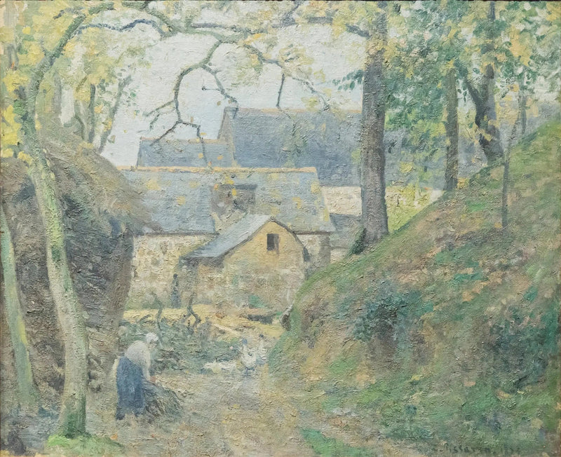 Farma w Montfoucault - Camille Pissarro