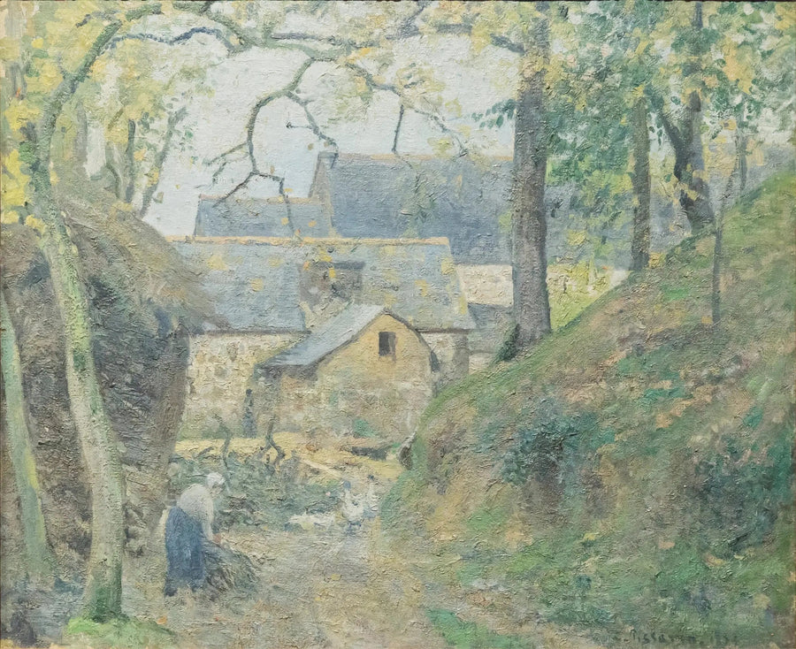 Farma w Montfoucault - Camille Pissarro