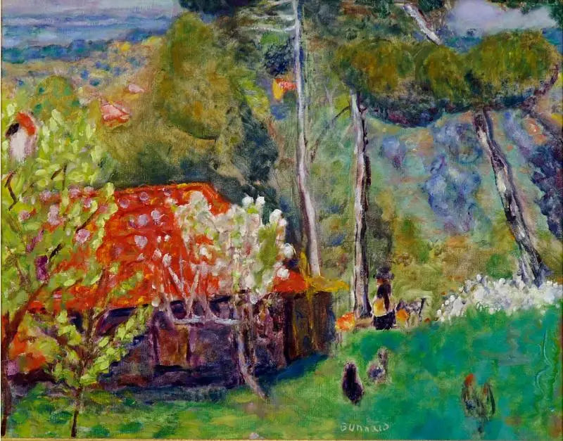 Czerwony dach farmy - Pierre Bonnard