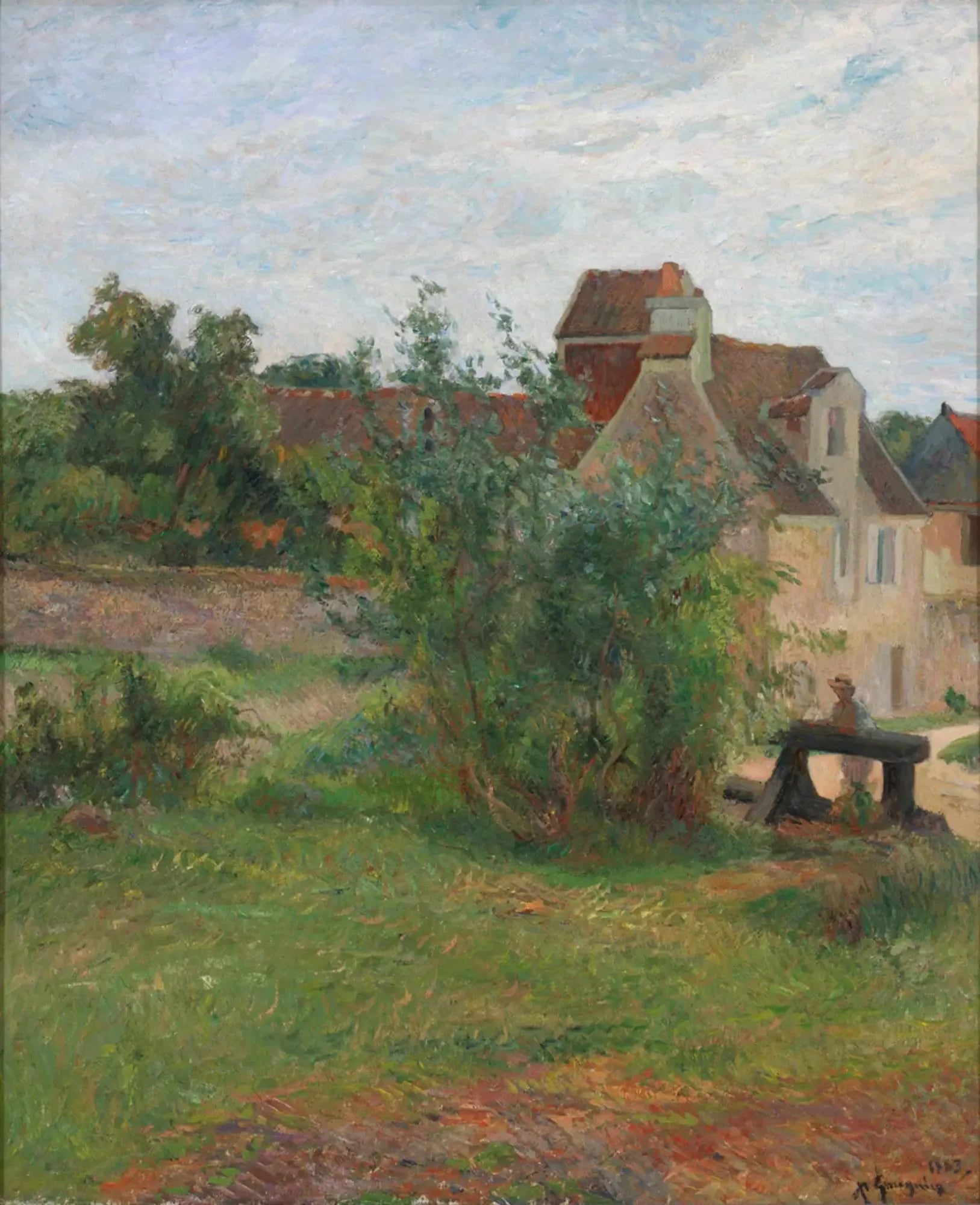 La Ferme de Busagny à Osny - Paul Gauguin image 1 copie peinte à la main à l’huile