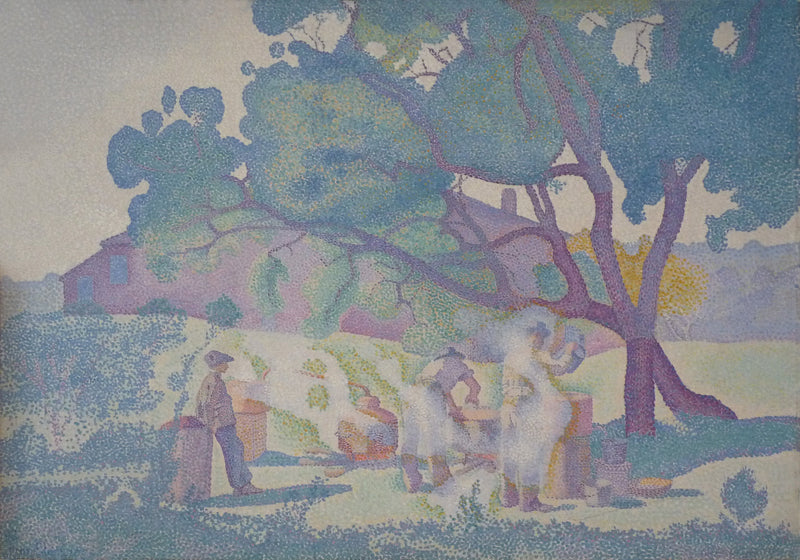 Farmerstwo, poranek - Henri-Edmond Cross