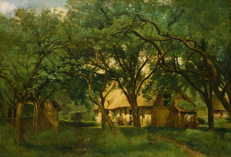 Gospodarstwo Toutain w Honfleur - Jean-Baptiste Camille Corot