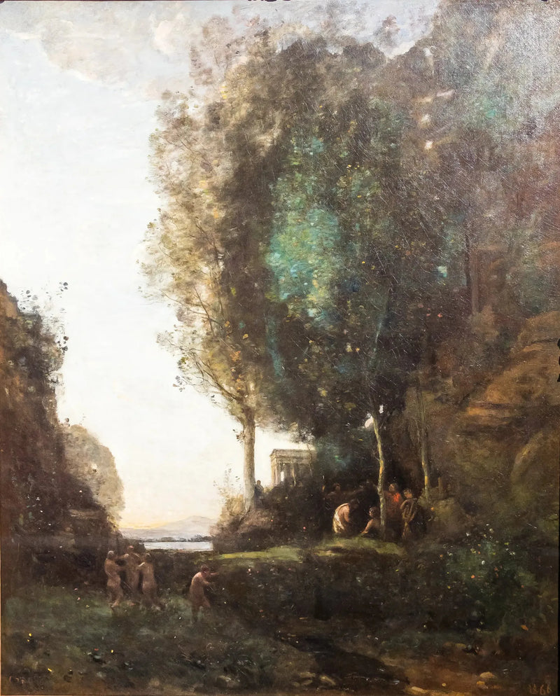 Święto Bachusa (Wieczór) - Jean-Baptiste Camille Corot