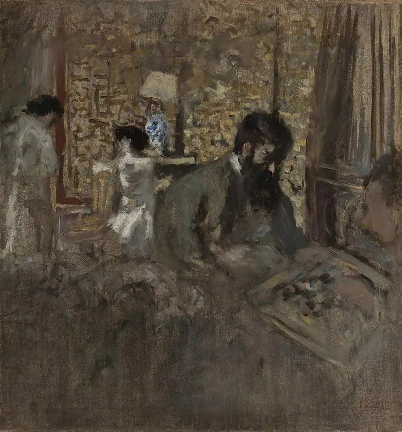 Dzień Kobiet, Tristan Bernard u pani Aron - Édouard Vuillard