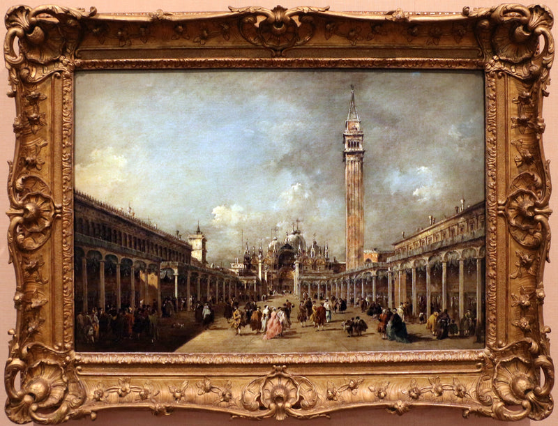 Święto Wniebowstąpienia na placu Świętego Marka - Francesco Guardi