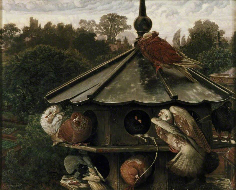 Święto Świętego Swithin (Le Pigeonnier) - William Holman Hunt