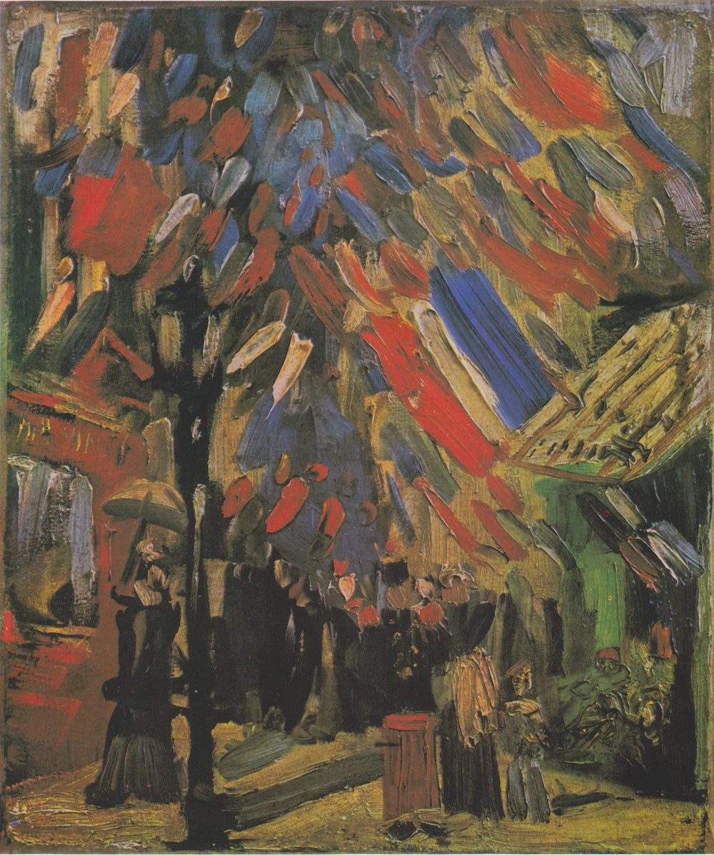 Reproduction du tableau « La Fête du 14 juillet à Paris - Vincent van Gogh » par Alpha Reproduction en peinture à l’huile