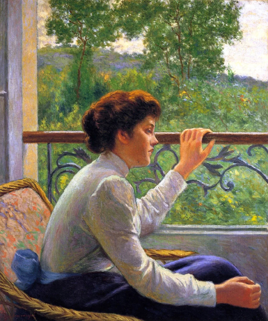 Dziewczyna przy oknie - Federico Zandomeneghi