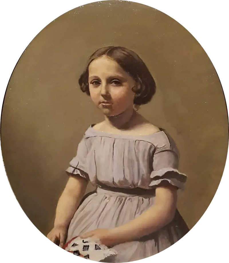 Starsza córka pana Edouarda Delalaina - Jean-Baptiste Camille Corot