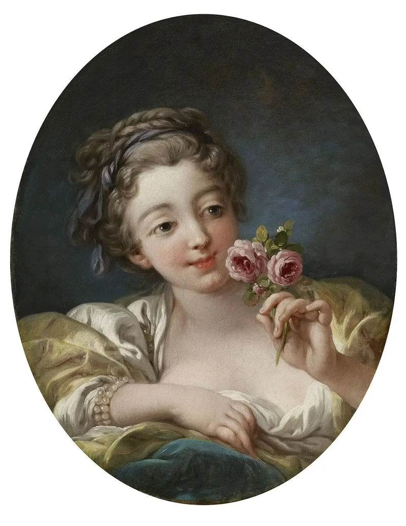 Dziewczyna z różami - François Boucher