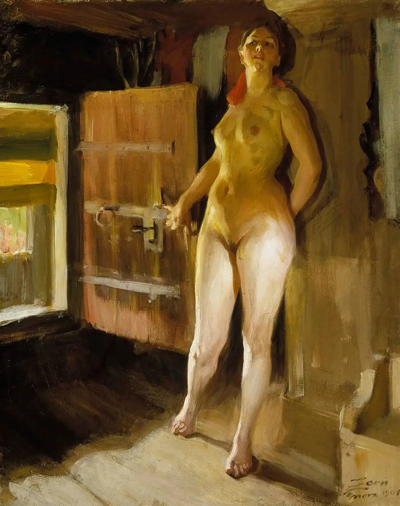 Dziewczyna w saunie - Anders Zorn