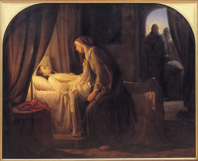 Dziewczyna Jaira - Carl Heinrich Bloch