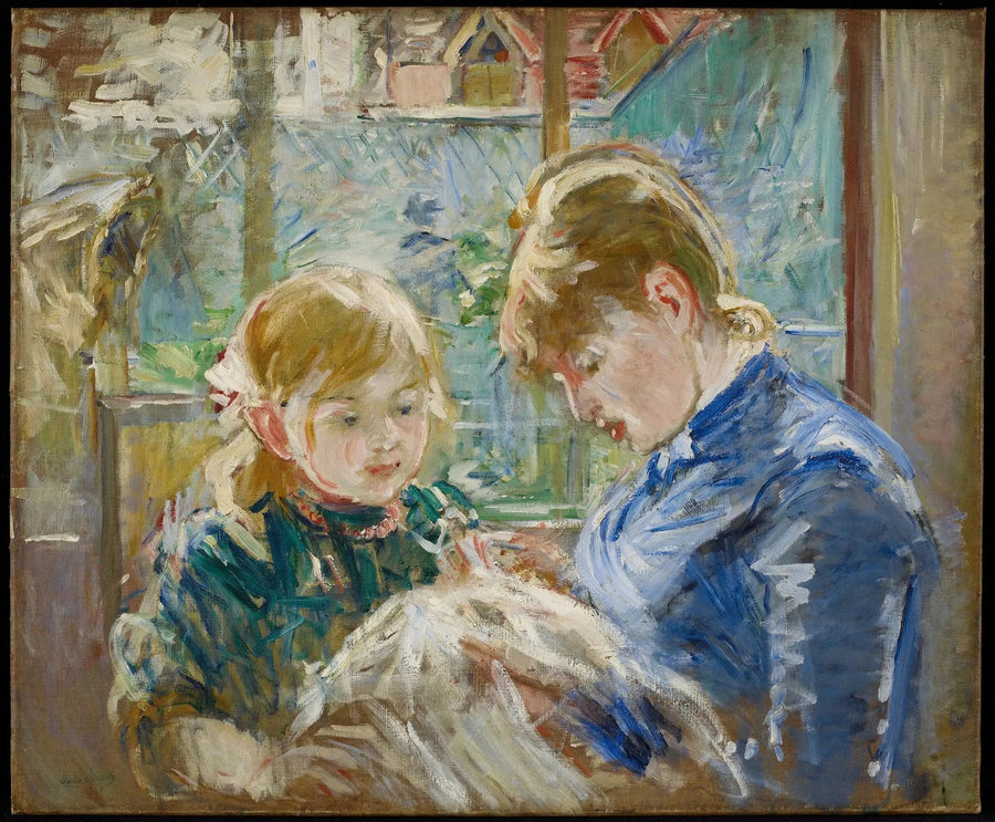 Córka artysty, Julie, z nianią - Berthe Morisot