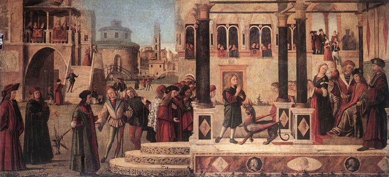 Córka cesarza Gordiana jest egzorcyzmowana przez świętego Triphuna - Vittore Carpaccio