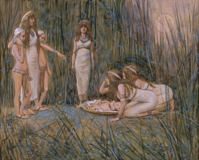 Córka Faraona otrzymuje matkę Mojżesza - James Tissot