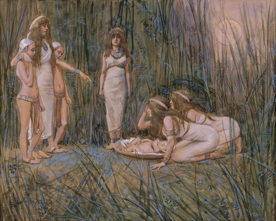 Córka Faraona otrzymuje matkę Mojżesza - James Tissot