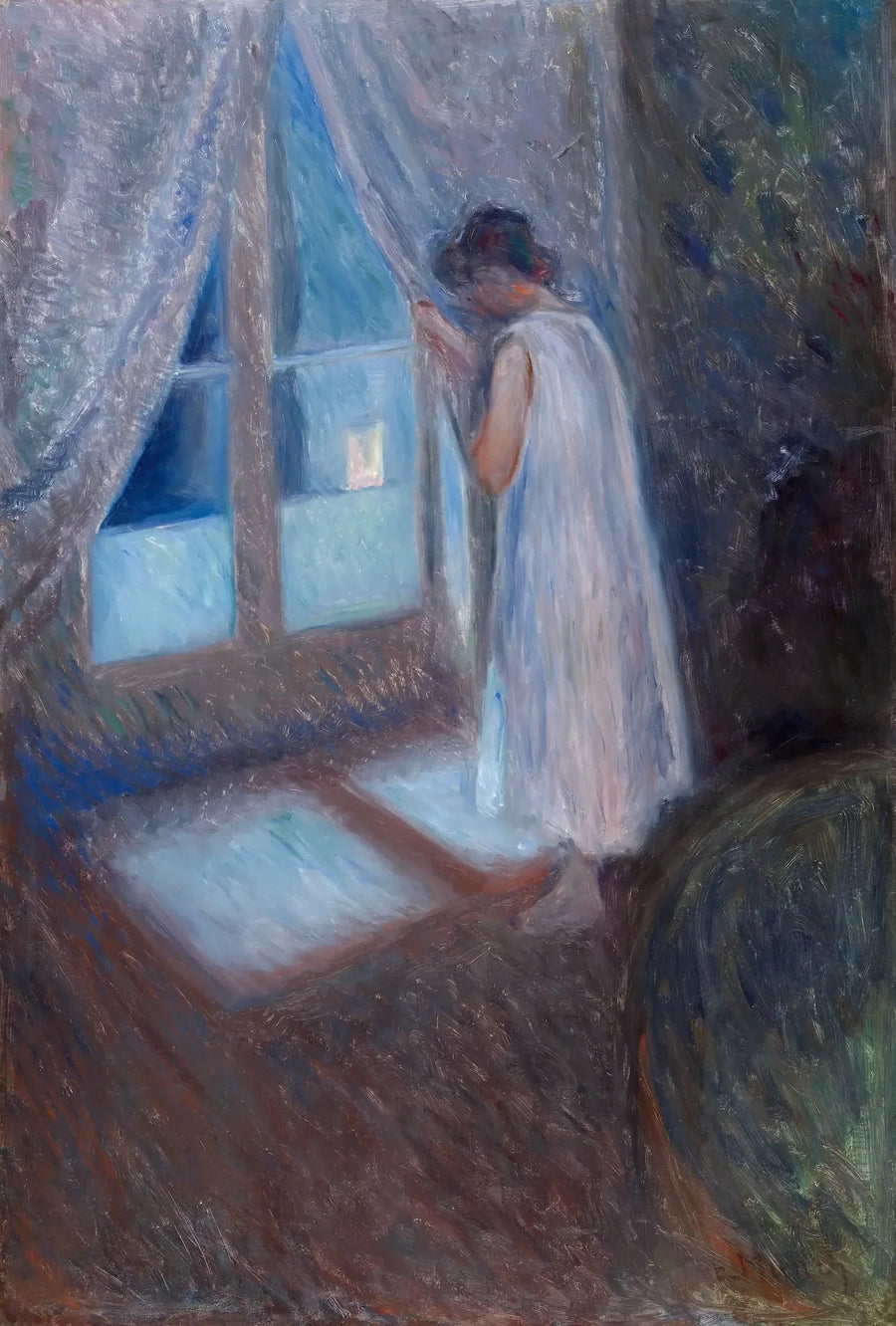 Dziewczyna przy oknie - Edvard Munch