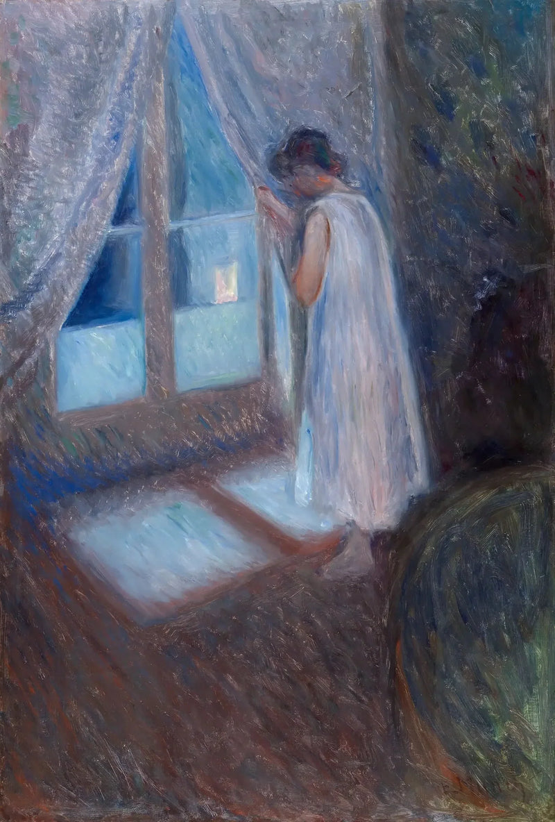 Dziewczyna przy oknie - Edvard Munch