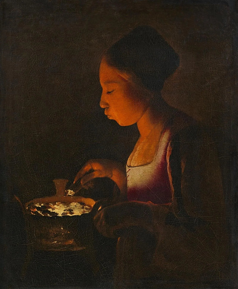 Dziewczynka z biustonoszem - Georges de La Tour