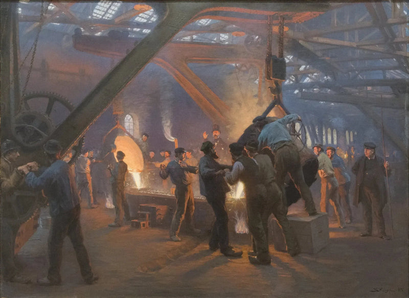 Odlewnia żelaza, Burmeister i Wain - Peder Severin Krøyer