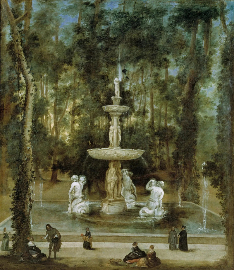 Fontanna Trytonów w ogrodzie wyspy, Aranjuez - Diego Velázquez