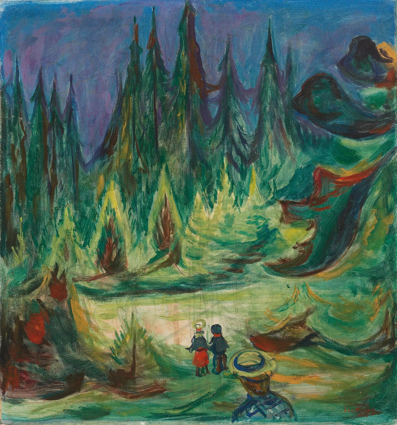 Zaczarowany las - Edvard Munch