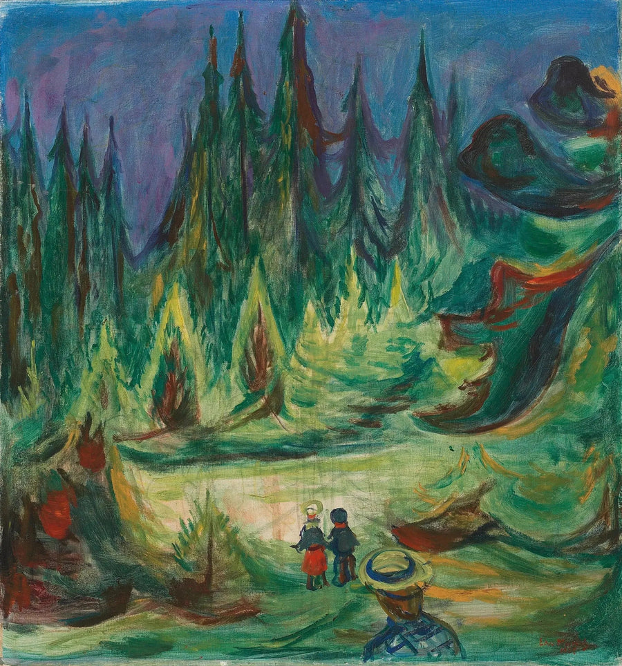 Zaczarowany las - Edvard Munch
