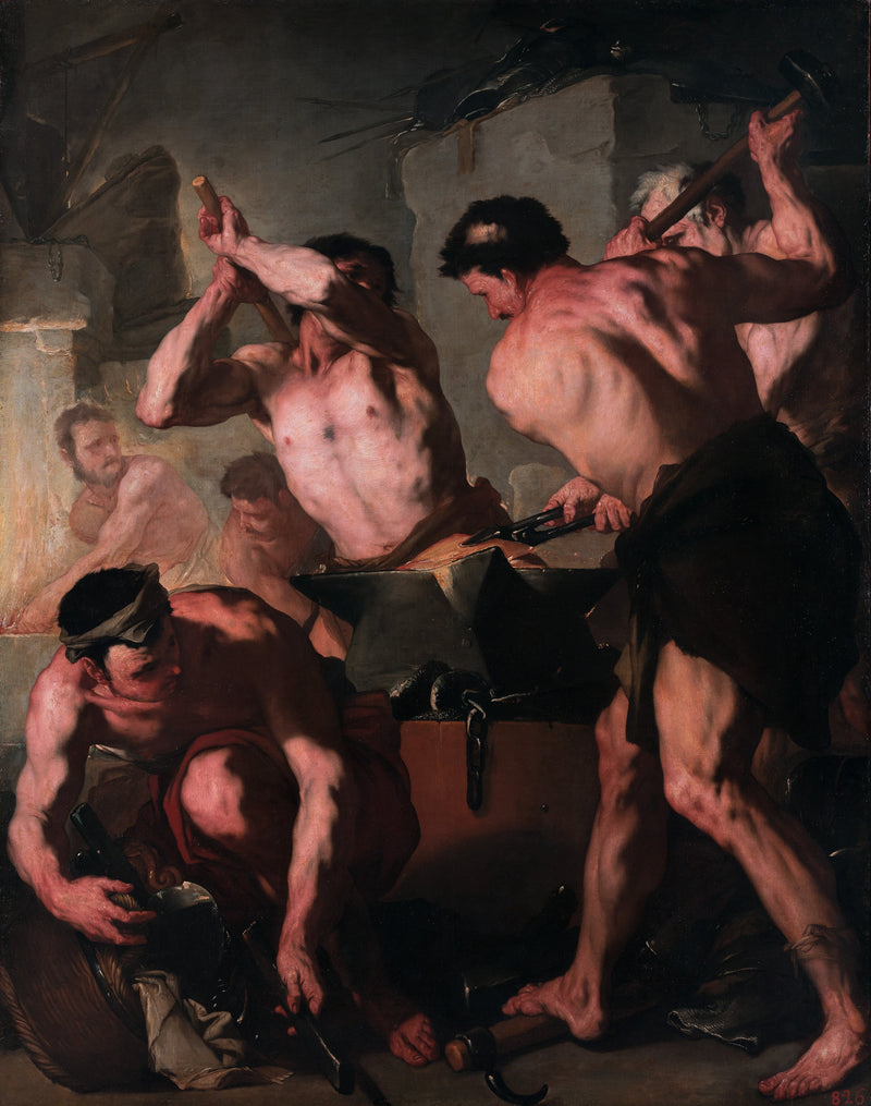 La Forge de Vulcain - Luca Giordano