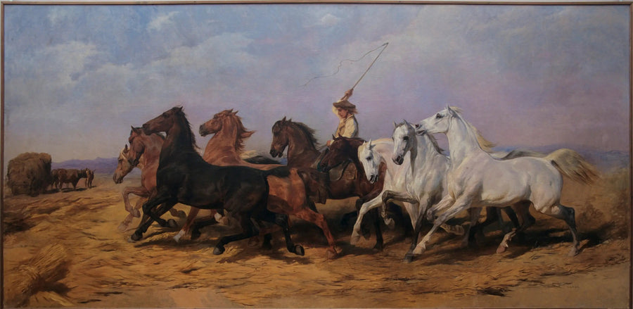 Foulaison z pszenicy w Camargue - Rosa Bonheur