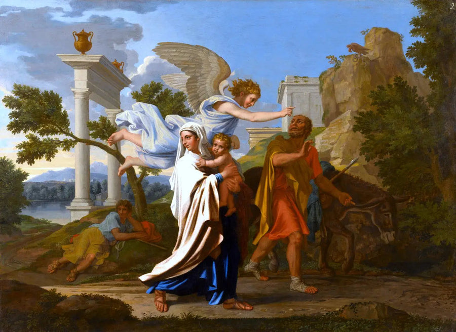 Ucieczka do Egiptu - Nicolas Poussin