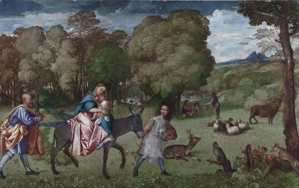 La Fuite en Égypte - Titian - Alpha Reproduction