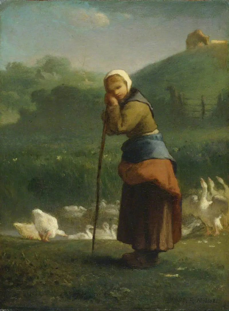 Opiekunka gęsi w Gruchy - Jean-François Millet