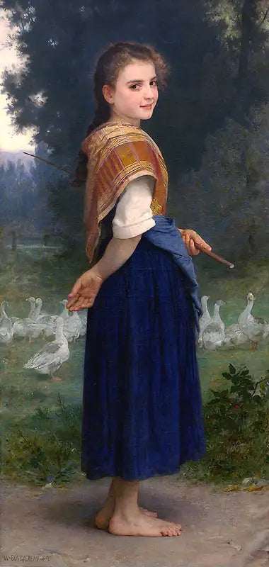 Stróżka gęsi - Bouguereau
