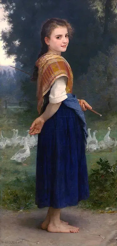 Stróżka gęsi - Bouguereau