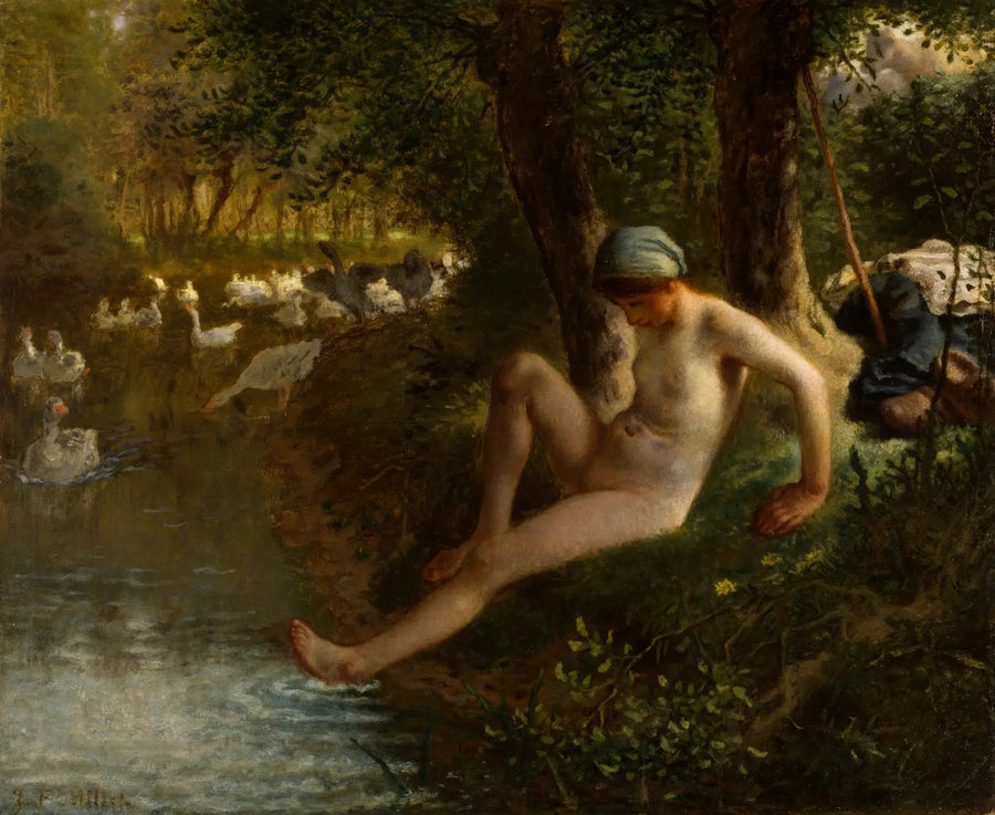 Opiekunka gęsi - Jean-François Millet
