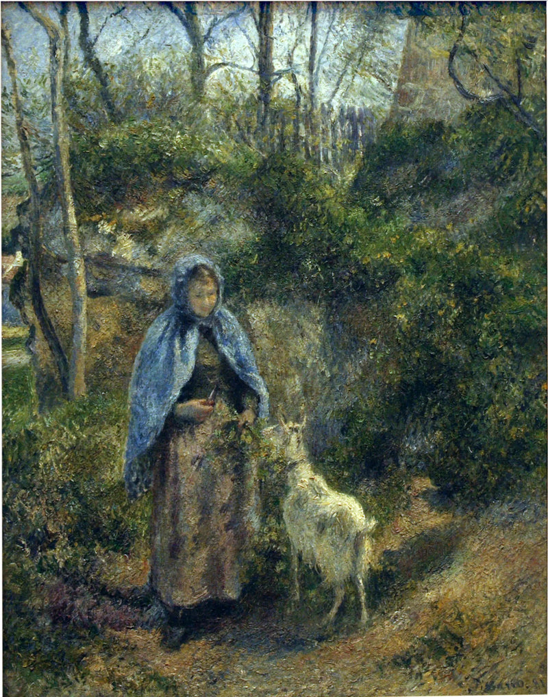 Stróżka kóz - Camille Pissarro
